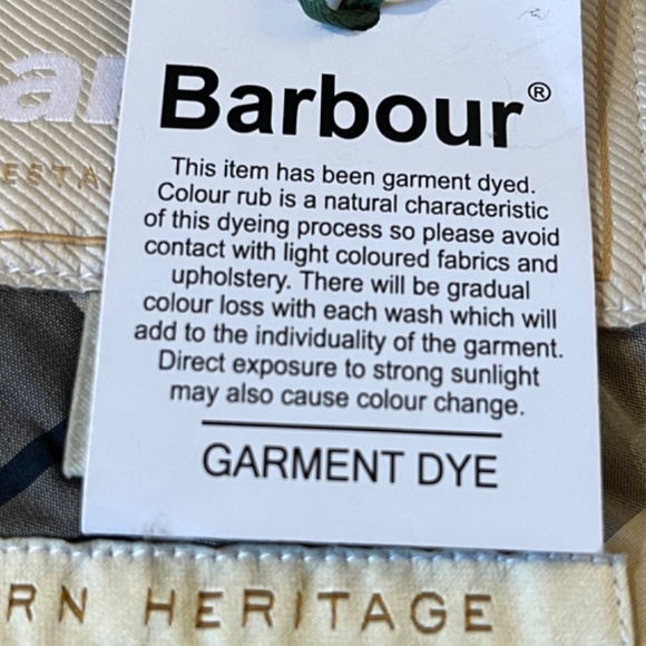 Barbour Denim lemon Cotton  Jacket with two-point fastening - Picture 11 of 14